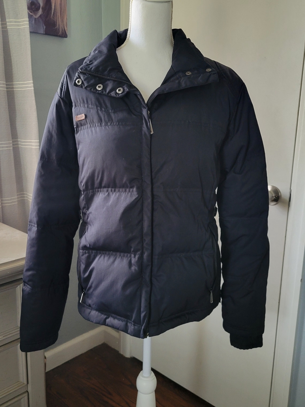 Columbia Women's Black Down Puffer Parka Ski Snow Coat Size Large
